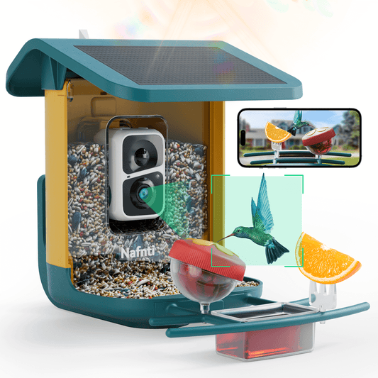Smart Bird Feeder with Camera for Outdoor-Solar Powered