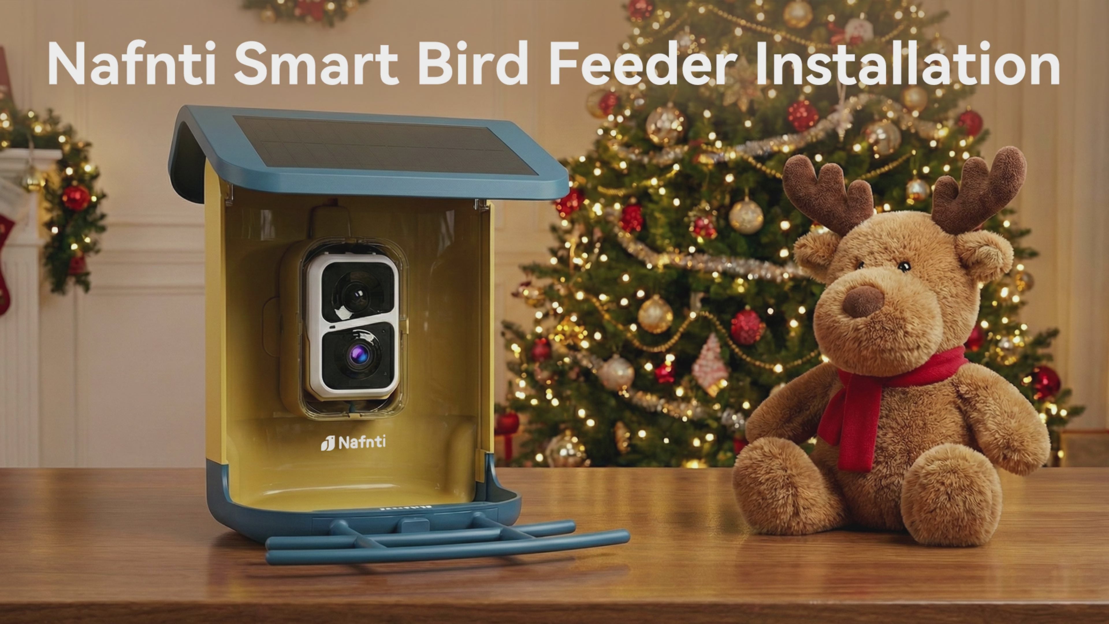 Smart Bird Feeder with Camera for Outdoor-Solar Powered